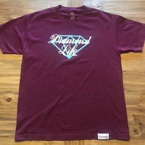 Maroon Diamond Supply Co. Graphic T-Shirt, Sz L